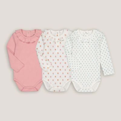 Лот: 24231602. Фото: 1. Комплект из трех боди с LaRedoute. Ползунки, распашонки, слипы