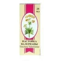 Лот: 24671504. Фото: 1. Валерианы настойка 25 мл. Лекарства