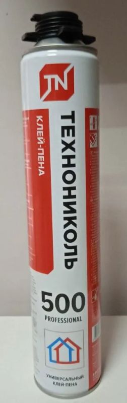 Лот: 20209025. Фото: 1. Клей-пена Технониколь 500 Универсал... Клеи, герметики, пена монтажная, клейкие ленты