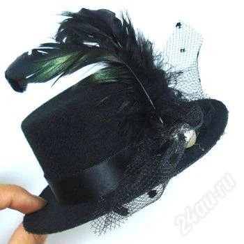 Лот: 2440483. Фото: 1. Мини-шляпка заколка. Заколки, вееры, расчёски