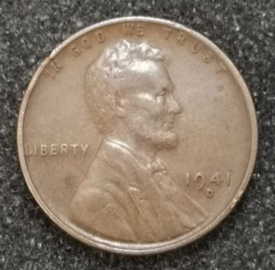 Лот: 23575611. Фото: 1. 1 цент 1941 года. США ("D" - Денвер... Америка