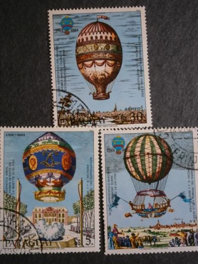 Лот: 6147144. Фото: 1. Воздушные шары 3 марки. Марки