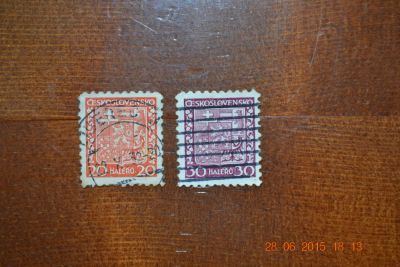 Лот: 5733277. Фото: 1. Марки Чехословакии 1929г. Гербы... Марки