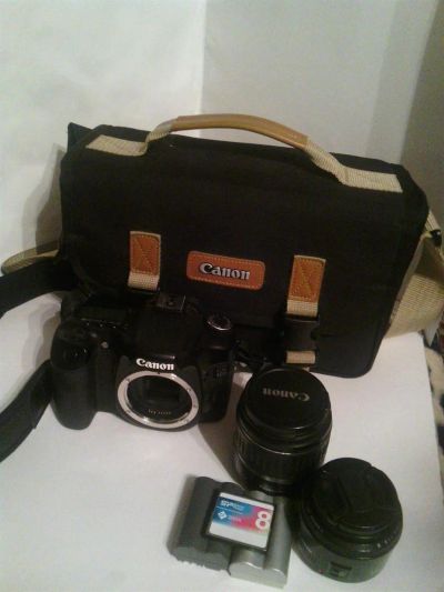 Лот: 3217276. Фото: 1. Canon 40D, 2 объектива, 2 батареи... Цифровые зеркальные