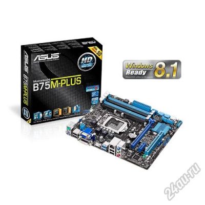 Лот: 5643618. Фото: 1. Asus B75M-Plus. Новая. Материнские платы