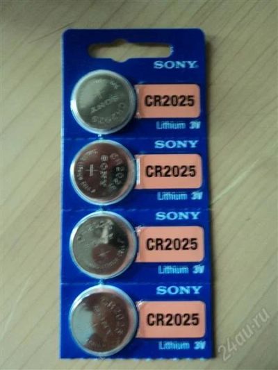 Лот: 1324447. Фото: 1. Батарейки SONY CR2025. Батарейки, аккумуляторы, элементы питания