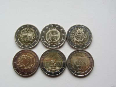 Лот: 14765509. Фото: 1. Ирландия 2 евро полный набор из... Наборы монет