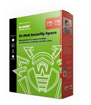 Лот: 17122084. Фото: 1. Антивирус Dr Web Security space... Системные