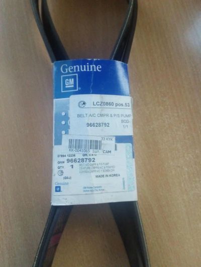 Лот: 7399558. Фото: 1. Ремень приводной 96628792 GM Chevrolet... Двигатель и элементы двигателя