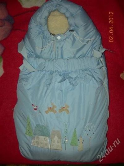 Лот: 3110544. Фото: 1. зимний конверт для новорожденного... Верхняя одежда