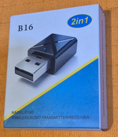 Лот: 24336357. Фото: 1. Адаптер USB+AUX B16D (Bluetooth... WiFi, Bluetooth адаптеры