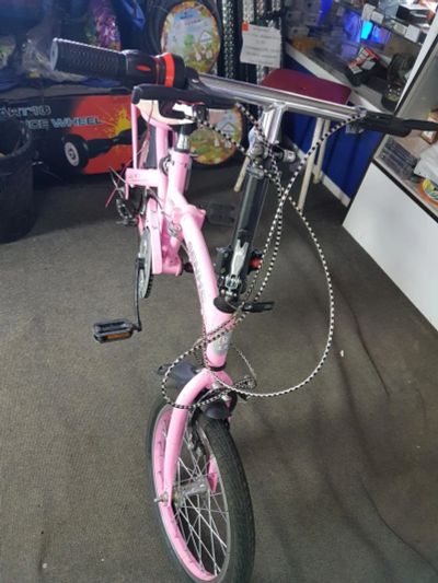 Лот: 10040961. Фото: 1. велосипед детский складной розовый... Красноярск