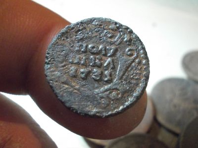 Лот: 15024415. Фото: 1. Хорошая Полушка 1731 года( "а... Россия до 1917 года