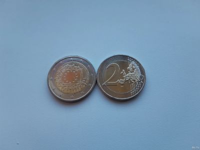 Лот: 18165024. Фото: 1. Португалия 2 евро 2015 " 30 лет... Европа