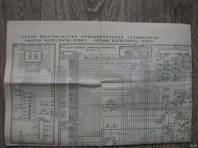 Лот: 18272288. Фото: 1. Принципиальная схема телевизоров... Другое (тв и видео)