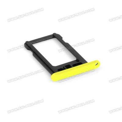 Лот: 7565130. Фото: 1. Лоток для sim iPhone 5c (желтый... Корпуса, клавиатуры, кнопки