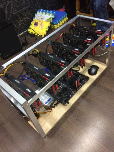 Лот: 9960491. Фото: 1. Ферма для майнинга 6хGTX1070. Компьютеры в сборе