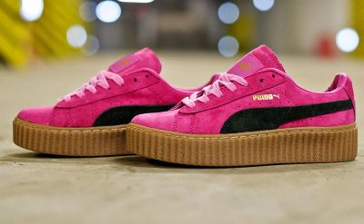 Лот: 11450730. Фото: 1. Puma suede creeper rihanna №444001. Кеды, кроссовки, слипоны