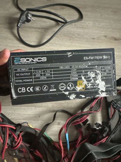 Лот: 23307131. Фото: 1. Esoniks 1750 w блок питания с... Корпуса, блоки питания
