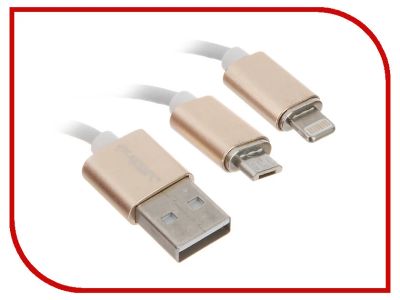Лот: 10924903. Фото: 1. USB 2в1. Дата-кабели, переходники
