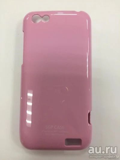 Лот: 12965126. Фото: 1. Чехол HTC One V Пластик Розовый. Чехлы, бамперы