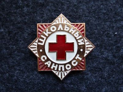 Лот: 9971870. Фото: 1. Значок. Школьный санпост. Сувенирные