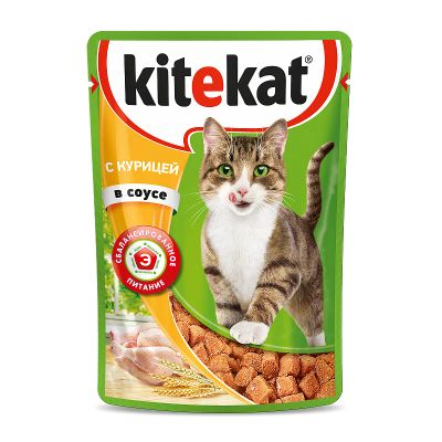 Лот: 15055341. Фото: 1. Корм (Китекет) Курица для кошек... Корма