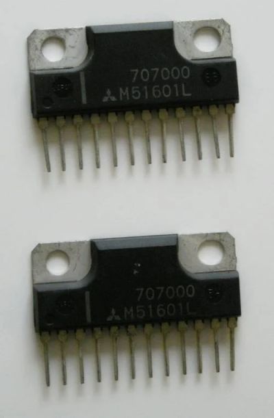 Лот: 7059930. Фото: 1. Микросхема УНЧ M51601L 1шт. Микросхемы