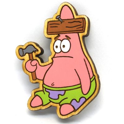 Лот: 14836027. Фото: 1. Деревянный Значок Патрик(Patrick... Сувенирные