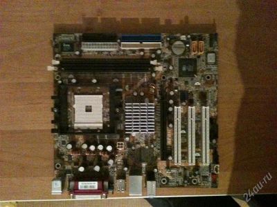 Лот: 905604. Фото: 1. материнская плата 754 foxconn... Материнские платы