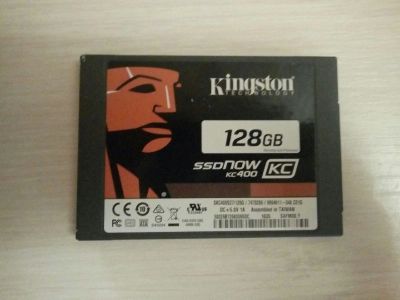 Лот: 18264228. Фото: 1. SSD kingston now kc400 128gb. SSD-накопители