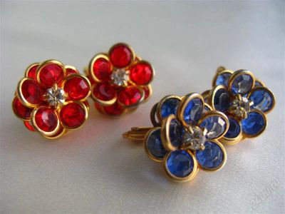Лот: 969124. Фото: 1. Различные пусеты от AVON 90-х. Серьги, каффы