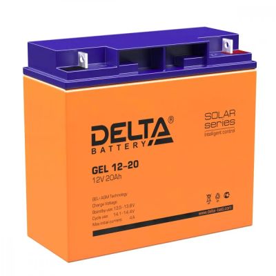 Лот: 24948410. Фото: 1. Аккумулятор Delta GEL 12-20. ИБП, аккумуляторы для ИБП