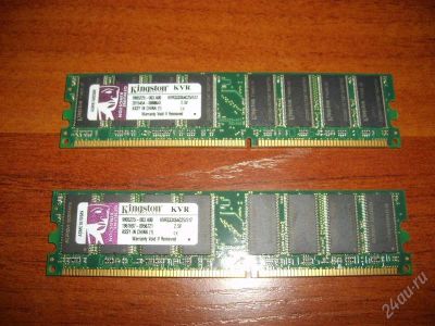 Лот: 2232344. Фото: 1. 2 планки памяти по 512Mb DDR1... Оперативная память