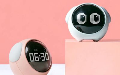 Лот: 20530143. Фото: 1. будильник Xiaomi Pixel emoji alarm... Часы настенные, настольные