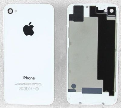 Лот: 12057975. Фото: 1. Задняя крышка iPhone 4S белый... Корпуса, клавиатуры, кнопки