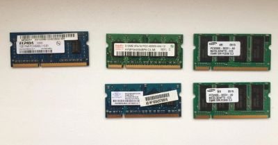 Лот: 8192628. Фото: 1. SO-DIMM: 1 gb DDR3, 512 mb, DDR2... Оперативная память