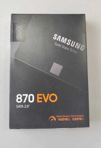 Лот: 20871291. Фото: 1. SSD Samsung 870 EVO 500GB Новый... SSD-накопители