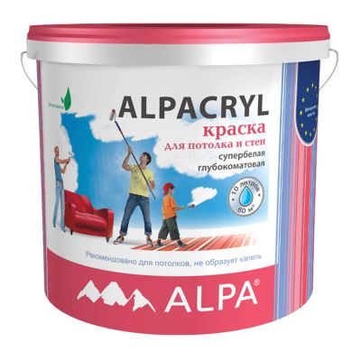 Лот: 6942058. Фото: 1. Краска Alpacryl-DIY для стен и... Краски, лаки, растворитель