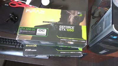 Лот: 11718074. Фото: 1. KFA2 GeForce GTX 1050 OC. Видеокарты