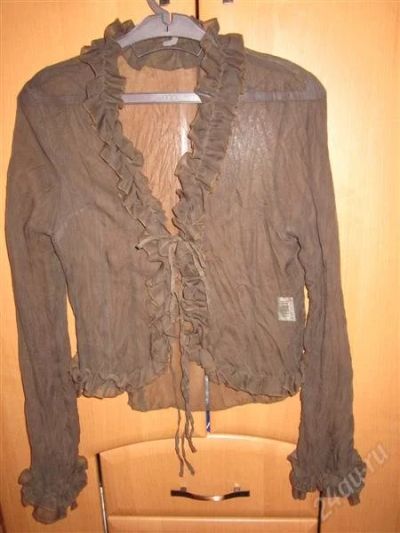 Лот: 2384477. Фото: 1. Продам блузку коричневую. Блузы, рубашки, водолазки
