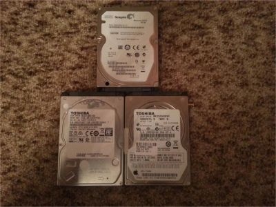 Лот: 9221309. Фото: 1. Жесткие диски(от ноутбука 3шт). Жёсткие диски (HDD)