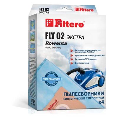 Лот: 24632484. Фото: 1. Пылесборники Filtero FLY 02 Экстра. Пылесосы, паровые швабры