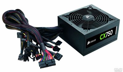 Лот: 14382712. Фото: 1. Corsair CX750 750 Вт (Сертификат... Корпуса, блоки питания