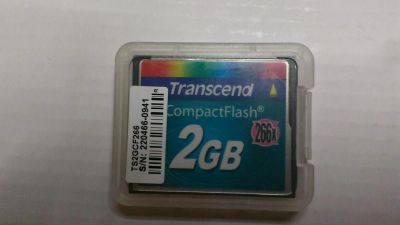 Лот: 6367601. Фото: 1. Карта CompactFlash Trancend TS2GCF266. Карты памяти