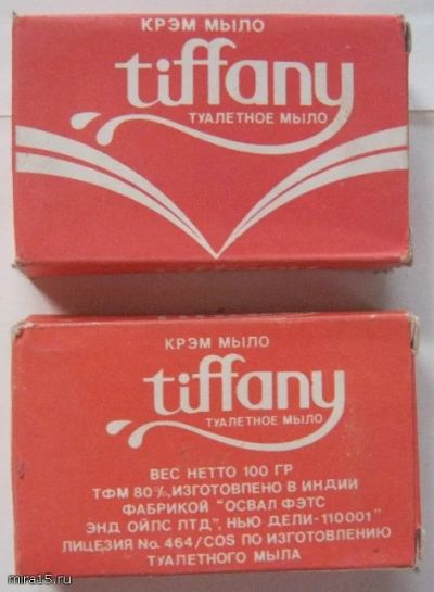 Лот: 3869994. Фото: 1. Крэм мыло Tiffany Индия. Натуральное... Средства личной гигиены 
