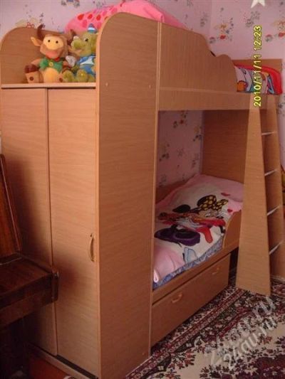 Лот: 2960682. Фото: 1. Двух-ярусная кровать. Детские кровати и кроватки