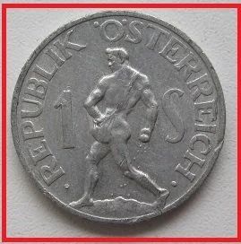 Лот: 14062318. Фото: 1. Австрия 1 шиллинг 1952 (№). Германия и Австрия