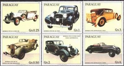 Лот: 10830168. Фото: 1. 1986 г Парагвай. Автомобили. Отличное. Марки