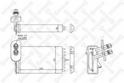 Лот: 25853760. Фото: 1. Радиатор печки Audi A3, VW Golf... Двигатель и элементы двигателя